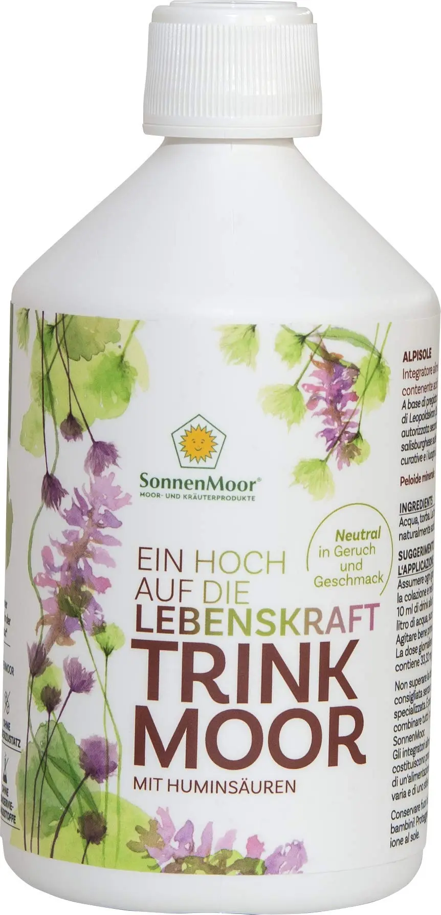 Sonnenmoor - Moor to drink - A toast to vitality - 500 ml - liquid drinking moor to ingest for the intestines