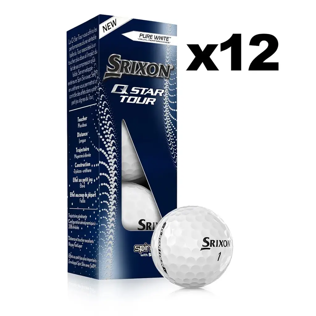 Srixon Q-Star Tour Golf Balls White — Srixon