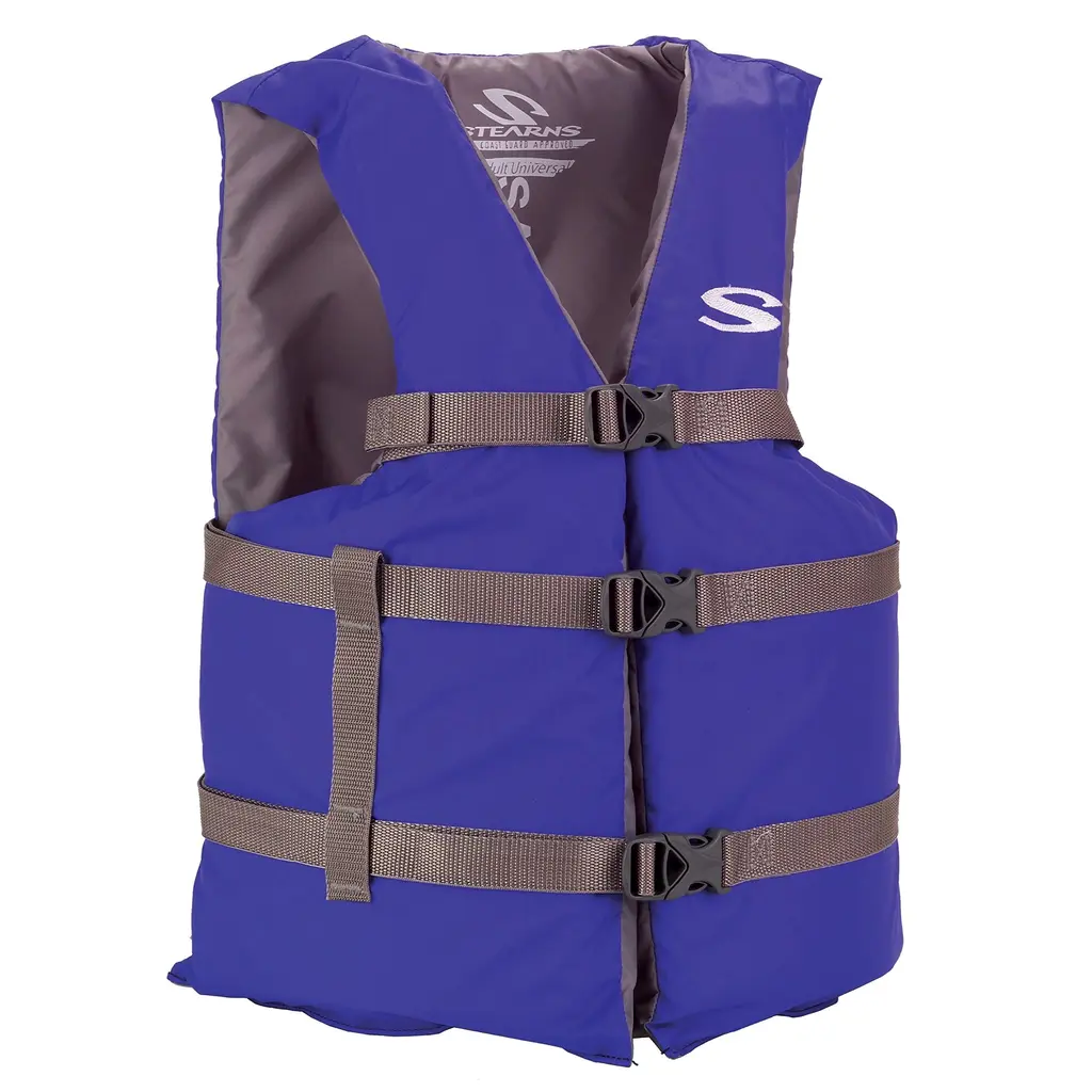 STEARNS Adult Classic Series Universal Life Vest Universal Blue