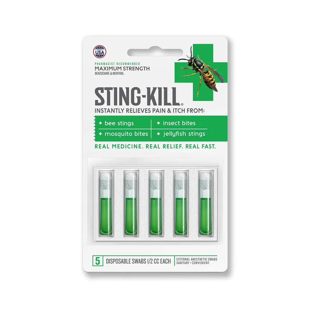 Sting-kill Disposable Swabs 5 Count