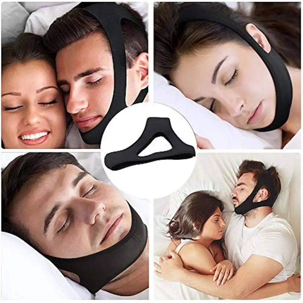 Stop Snoring Chin Strap by YMPZOM - Adjustable Anit Snoring Chin Strap Most Effective and Easy Snoring Solution for Men Women and Kids