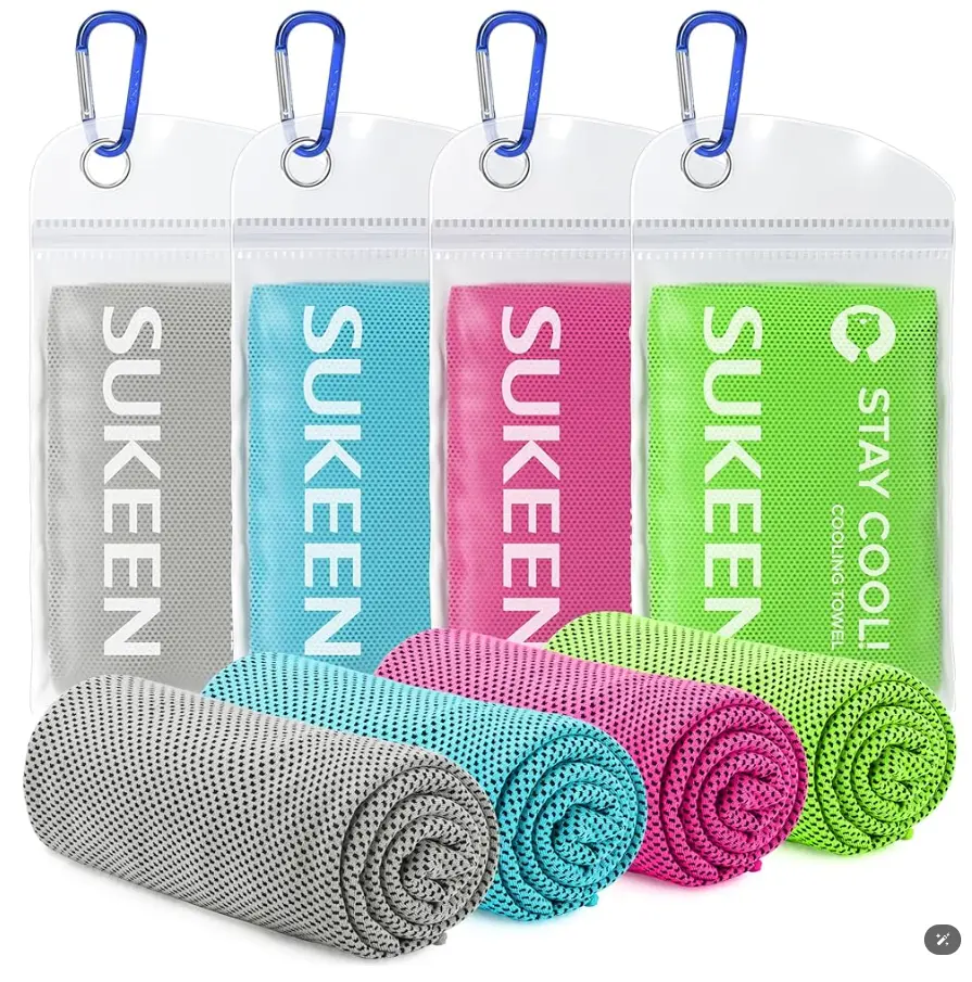 Sukeen Cooling Towel 40 × 12 in — 4 Pack