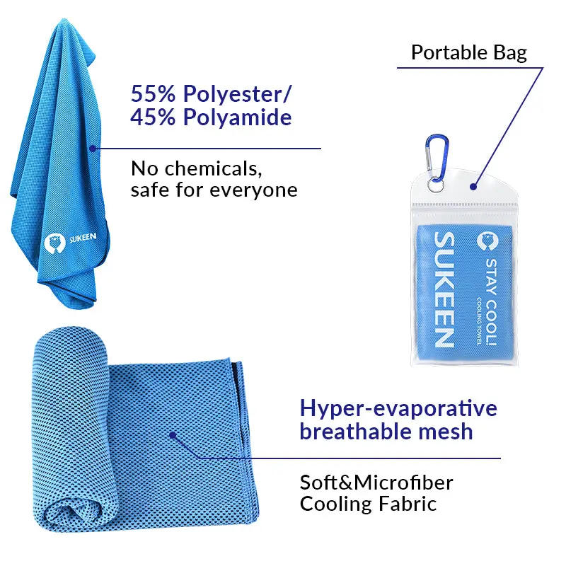 Sukeen Ice Cooling Towel — 4 Pack, view 6