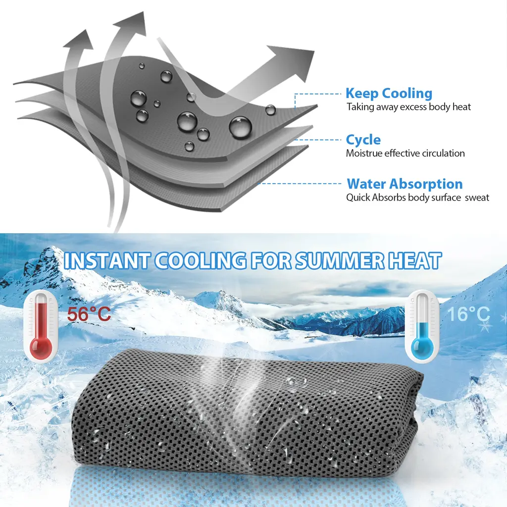 Sukeen Snap Cooling Towel — 16 Pack, view 3
