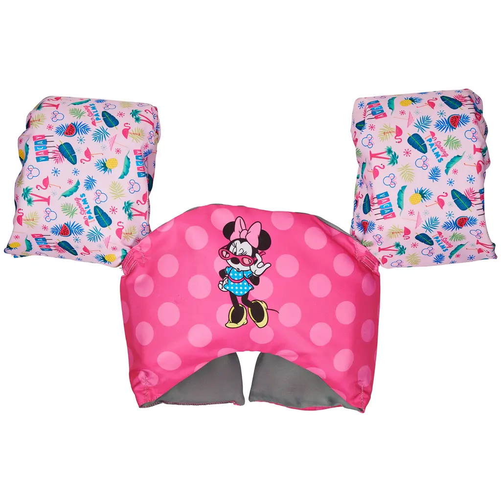 SwimWays Disney Character Learn-to-Swim USCG Approved Kids Life Jacket, Minnie Mouse