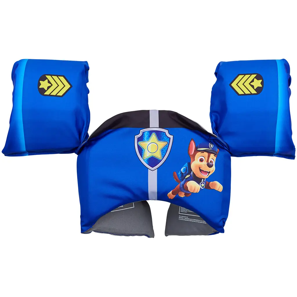 SwimWays Nickelodeon Paw Patrol Learn-to-Swim USCG Approved Kids Life Jacket, Chase Swim Trainer