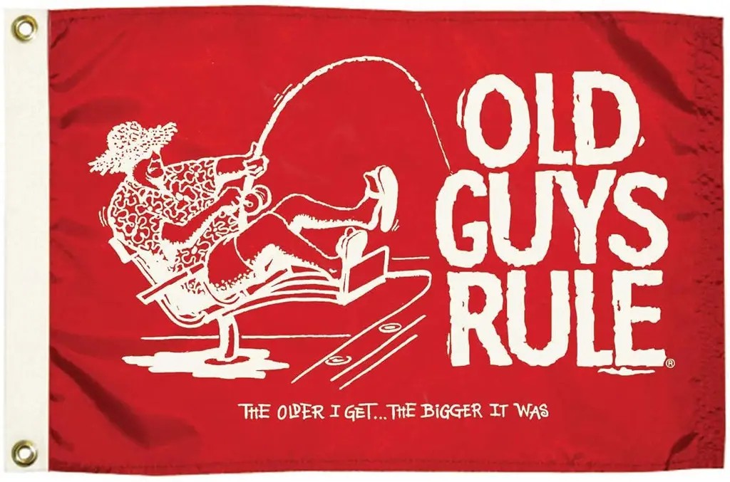 Taylor Made Products 5636 Old Guys Rule the Older I Get Flag