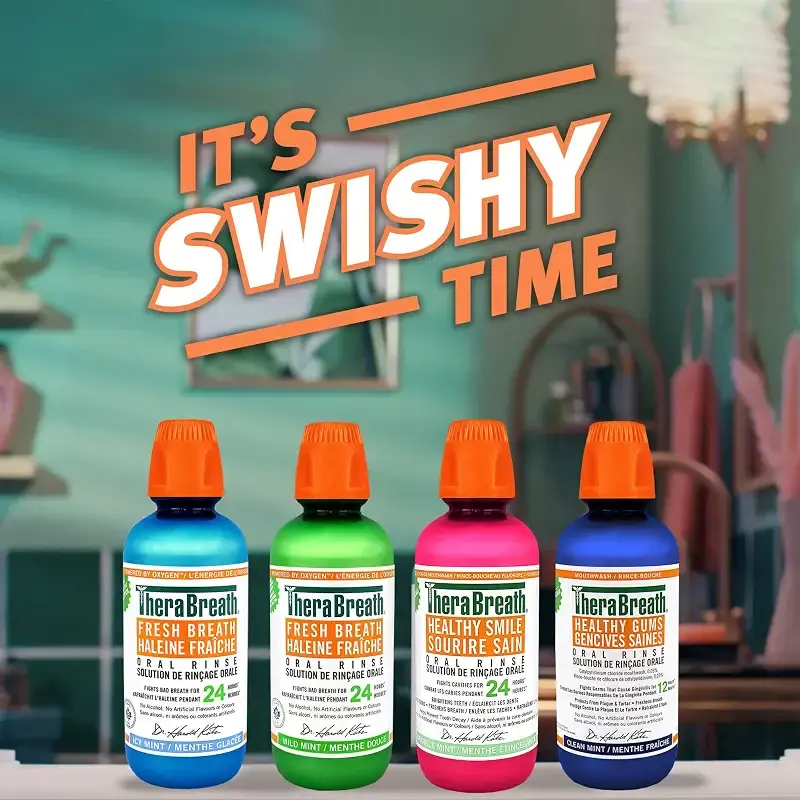 Therabreath Healthy Smile oral Rinse - sparkle Mint | Fluoride & Xylitol - Fights — Mint