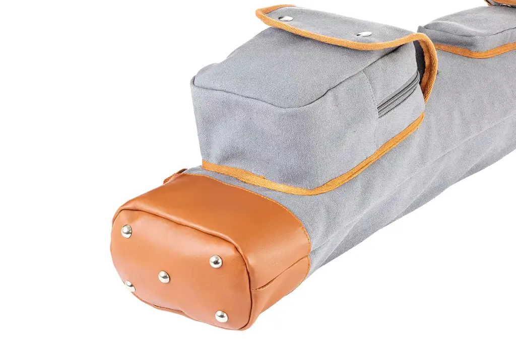 Thorza Sunday Golf Bag for Men and Women - Vintage Canvas and Leather Stores Balls, Tees — Golf