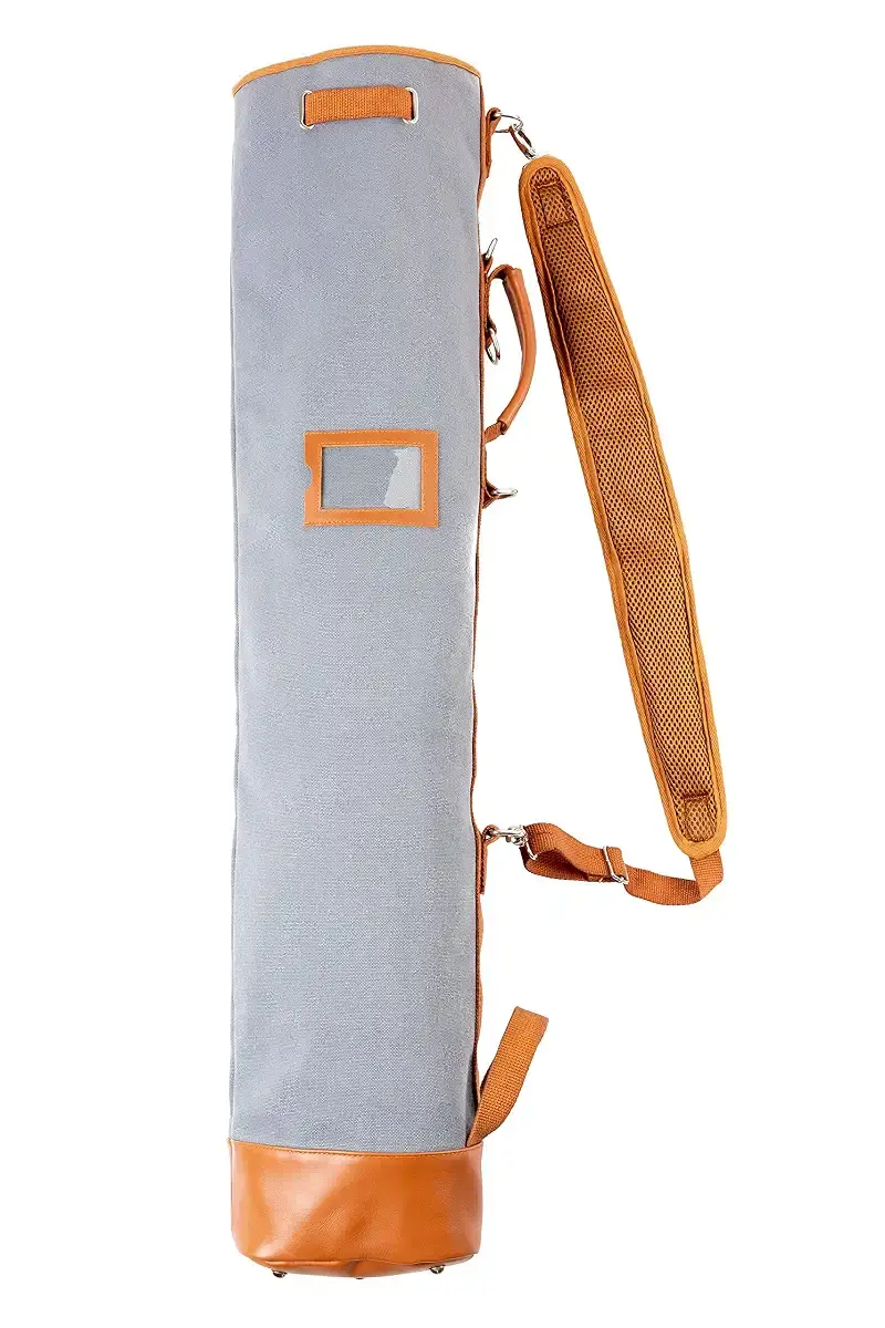 Thorza Sunday Golf Bag for Men and Women - Vintage Canvas and Leather Stores Balls, Tees — Thorza