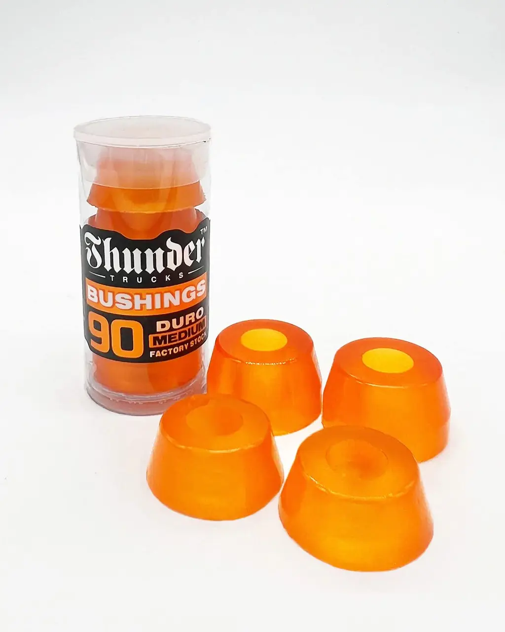 Thunder Trucks Skateboard Bushings Premium 90A Medium Clear Orange