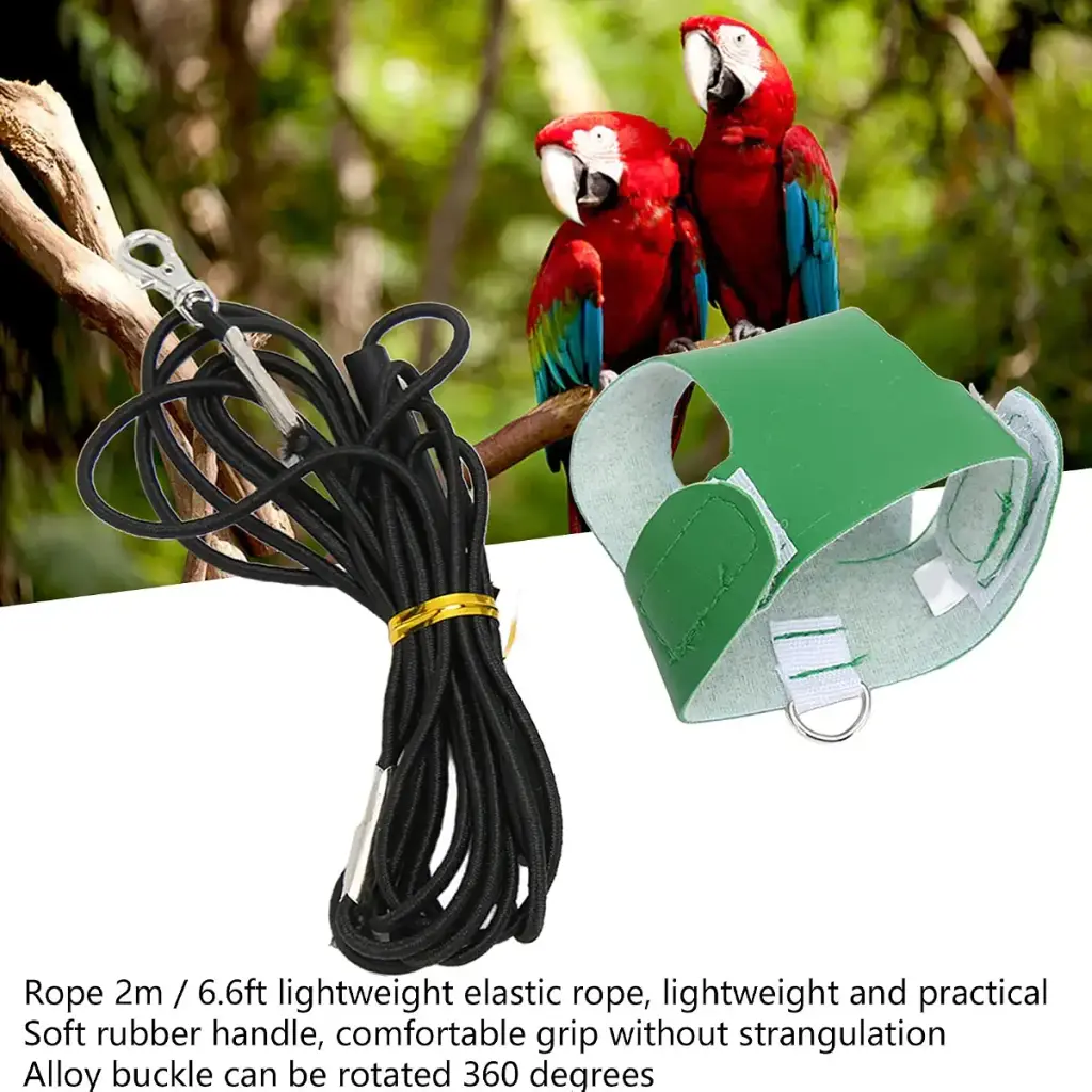 TITA-DONG Bird Flight Harness Vest Breathable Parrot Nylon Leash Bird Flight Harness — Pet