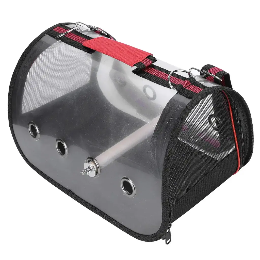 Tnfeeon Transparent Bird Carrier Portable Parrot Travel Cage Lightweight Breathable 360 — Tnfeeon