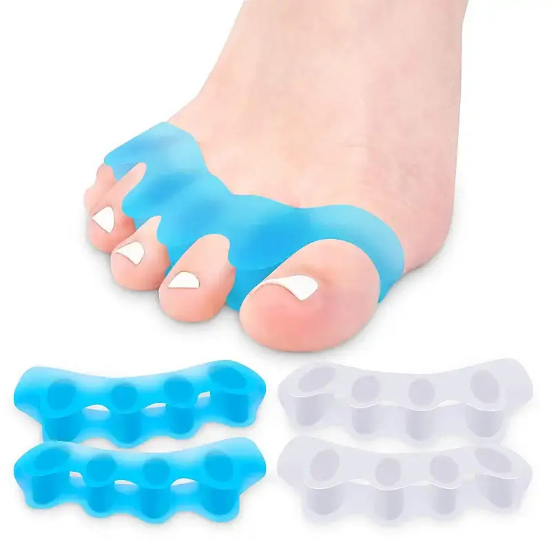 Toe Separator Toe Spacers for Feet 2 Pairs Premium Bunion Corrector for Women Men Hammer Toe Straightener Comfortable and Durable Toe Separators for Overlapping Toes