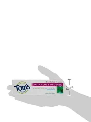 Tom's of Maine Fluoride-Free Antiplaque & Whitening Natural Toothpaste Peppermint 5.5 oz. — Oral Care