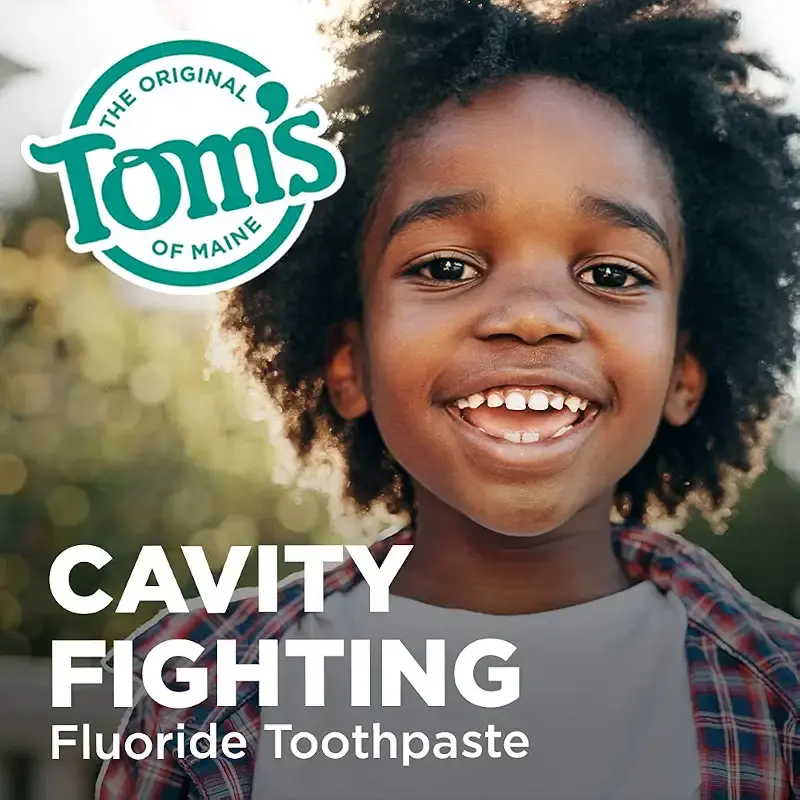 Tom's of Maine Kids Toothpaste, Blueberry, Fluoride, Natural, Children, Dye Free, 2+ — Oral Care