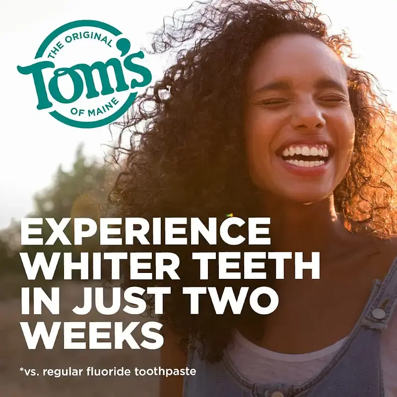 Tom's of Maine Natural Luminous White Toothpaste with Fluoride, Clean Mint, 4.0 oz. — Oral Care