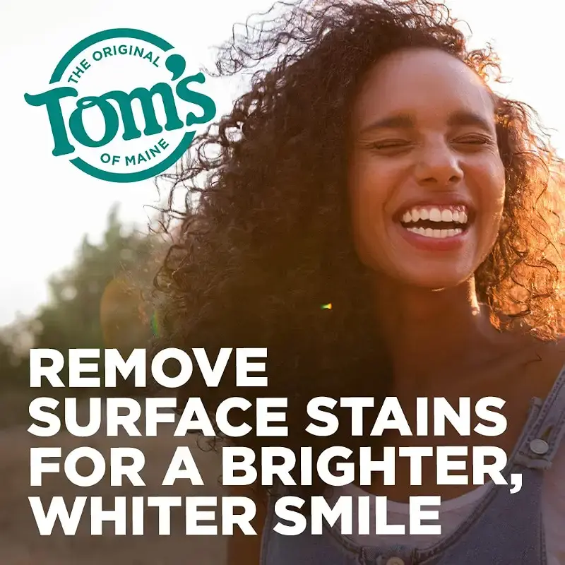 Toms of Maine Fluoride-Free Antiplaque Whitening Natural Toothpaste Peppermint 5.5 oz. — Oral Care