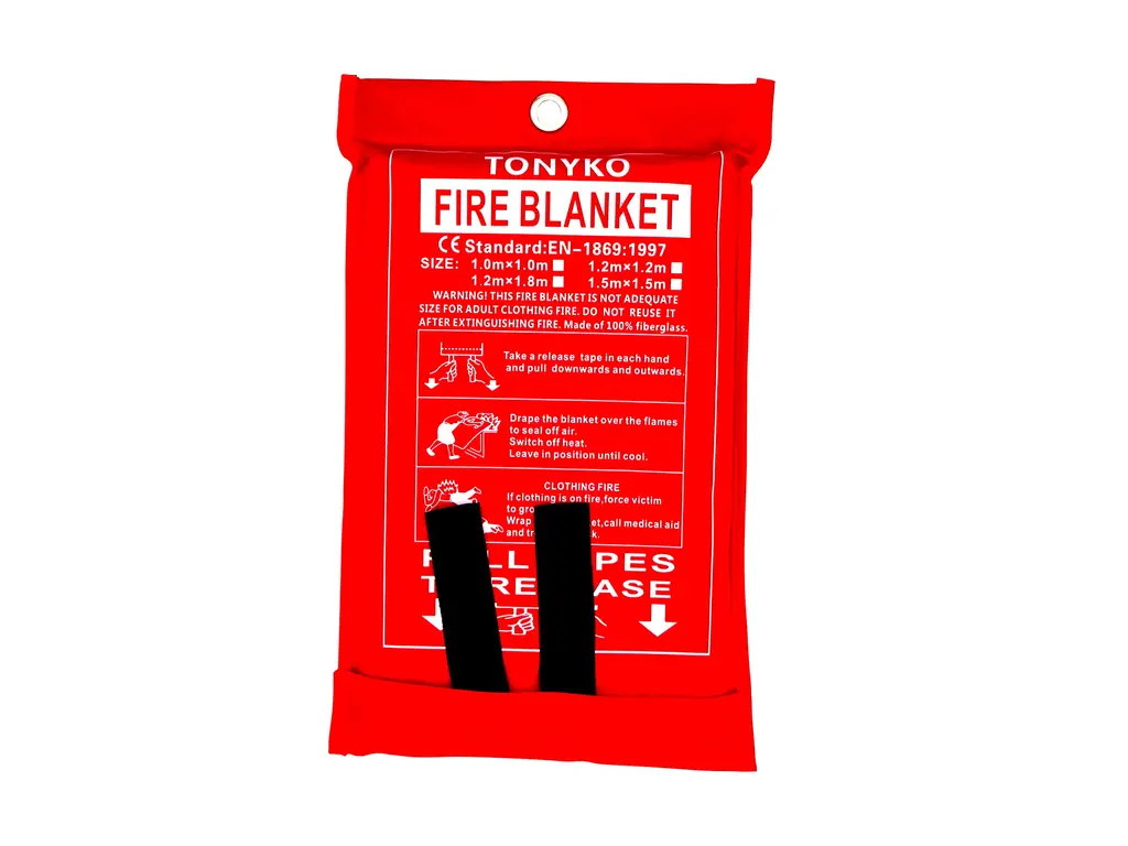 Tonyko Fiberglass Fire Blanket for Emergency Surival, Flame Retardant Protection and Heat Insulation with Various Sizes S (39.339.3 inches)
