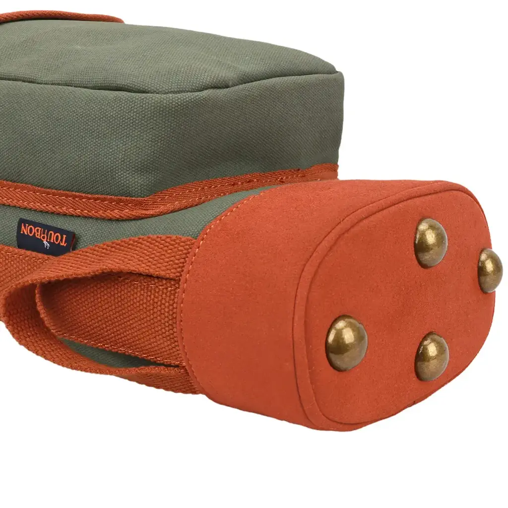 TOURBON Canvas Golf Club Travel Case Lightweight Carry Bag for Men Women Green — Golf