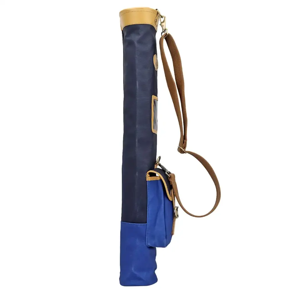 Tourbon Course Practice Golf Club Bag Foldable Travel Golf Case - Canvas and Leather — Golf