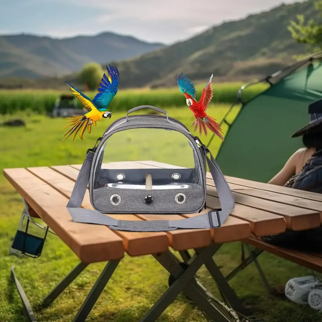 Travel Bird Cage | Animal Carrier Bag Bird Cage Small Pet Carrier Bag Portable Breathable — Pet
