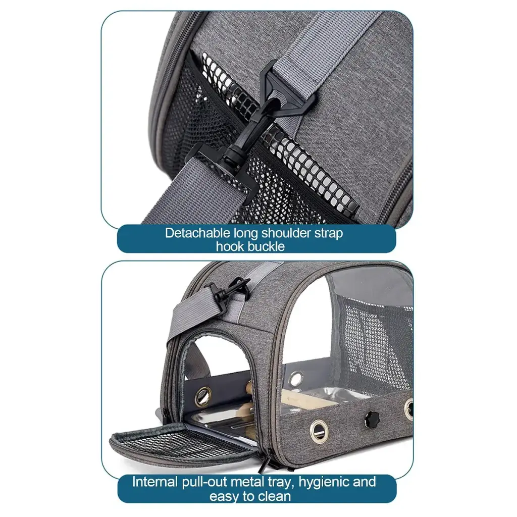 Travel Bird Cage | Animal Carrier Bag Bird Cage Small Pet Carrier Bag Portable Breathable — Pet