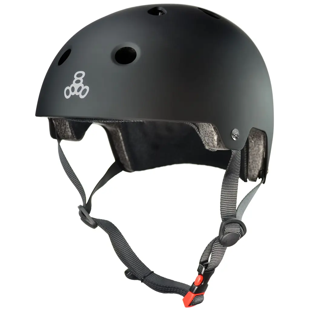 Triple Eight Dual Certified Bike and Skateboard Helmet Black Matte X-Small/Small