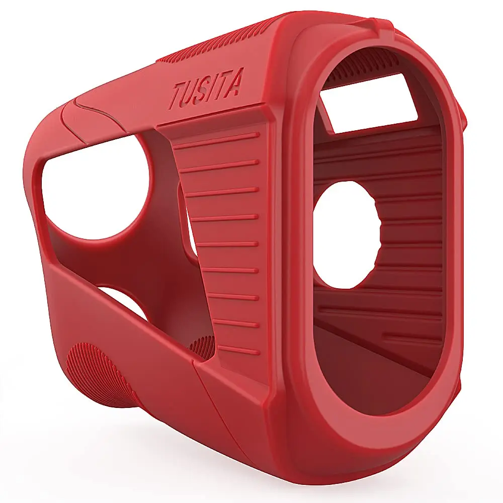 Tusita replacement cover compatible with Bushnell Tour V5 Slope Shift - silicone protective cover - Golf laser ranger accessories red/excursion single -colored (Getaway Solids)