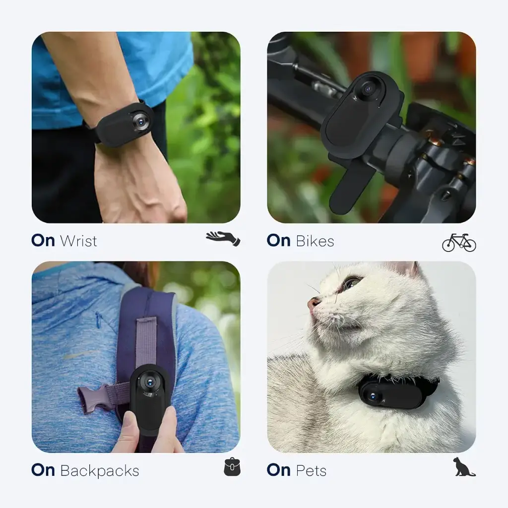 TwoWin Cat Camera Collar HD 1080P Wireless Dog Collar Camera with 8GB SD Card Sport — TwoWin