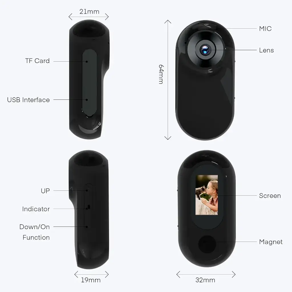 TwoWin Cat Camera Collar HD 1080P Wireless Dog Collar Camera with 8GB SD Card Sport — Pet