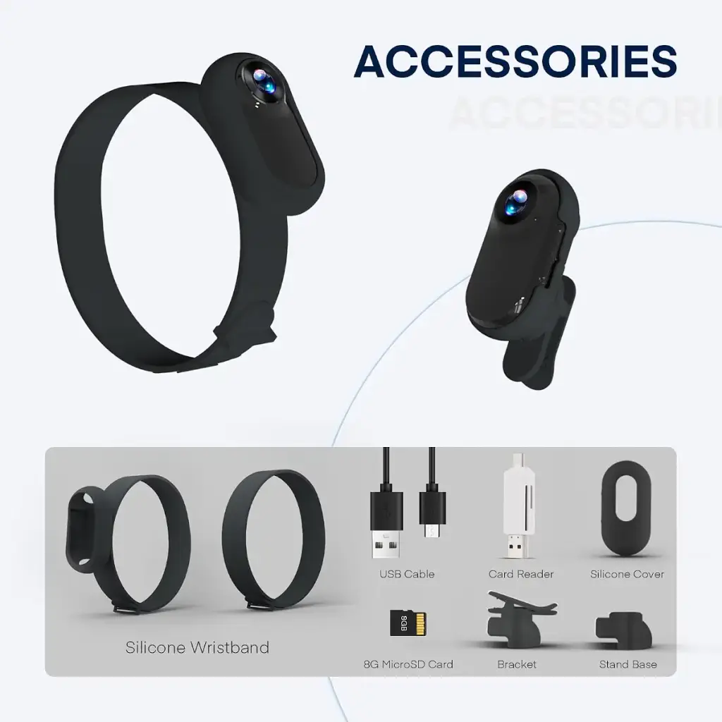 TwoWin Cat Camera Collar HD 1080P Wireless Dog Collar Camera with 8GB SD Card Sport — Pet