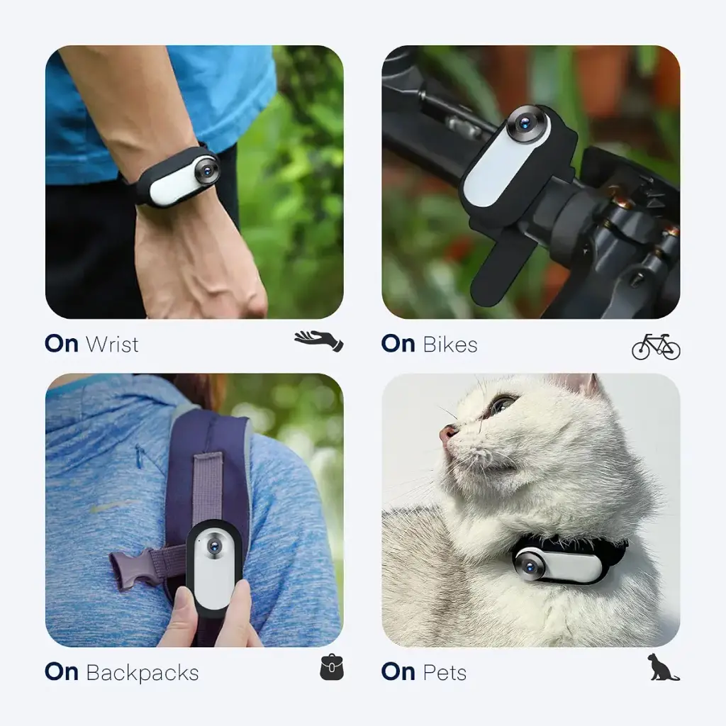 TwoWin Cat Camera Collar with 8GB SD Card HD 1080P Dog Collar Camera Mini Body Camera — TwoWin