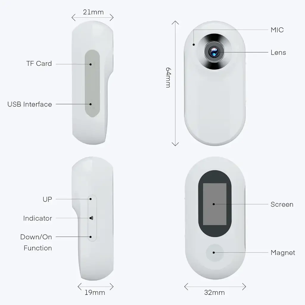 TwoWin Cat Camera Collar with 8GB SD Card HD 1080P Dog Collar Camera Mini Body Camera — Pet