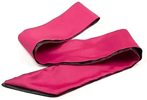 Ukissim Soft Satin Eye Mask Blindfold Comfortable Sleeping Masks - 59 in x 2.8 in — pack of 2