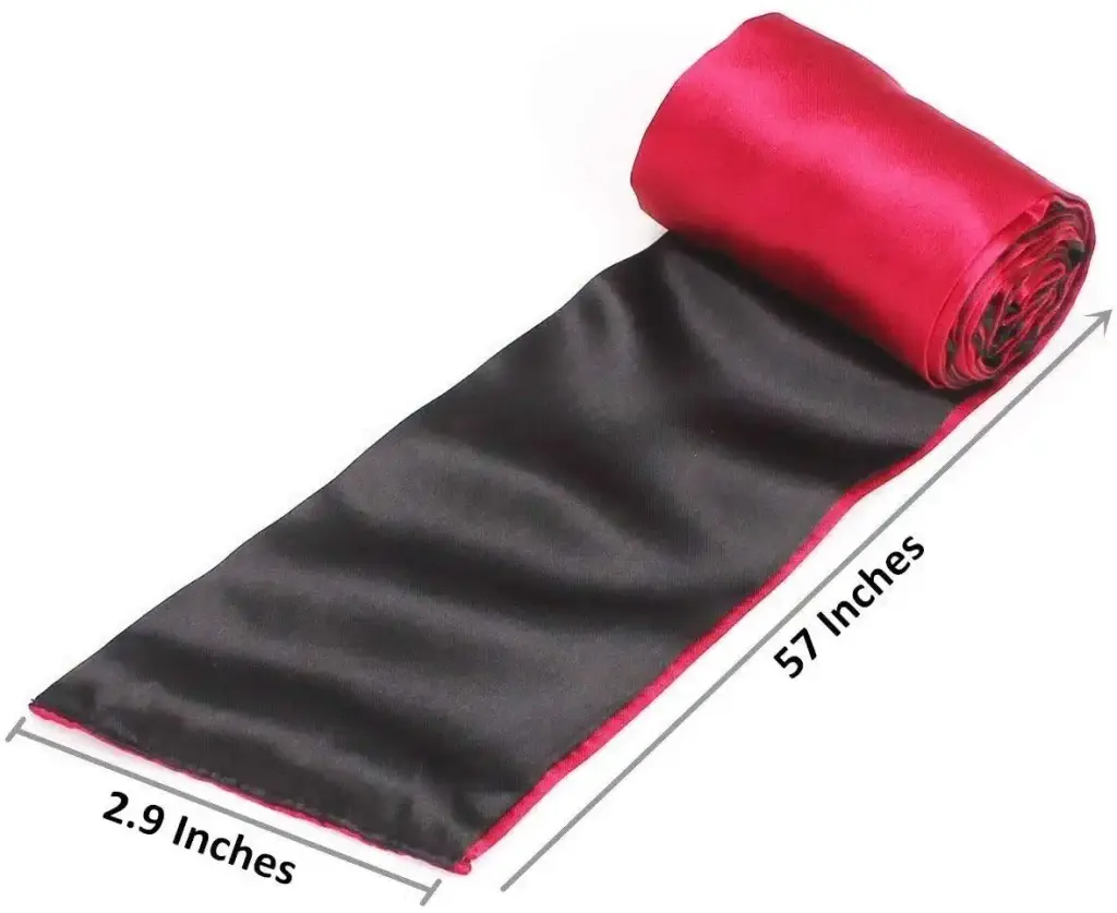 Ukissim Soft Satin Eye Mask Blindfold Comfortable Sleeping Masks - 59 in x 2.8 in — Sleep Wellness