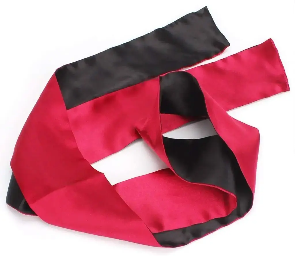 Ukissim Soft Satin Eye Mask Blindfold Comfortable Sleeping Masks - 59 in x 2.8 in — pack of 2