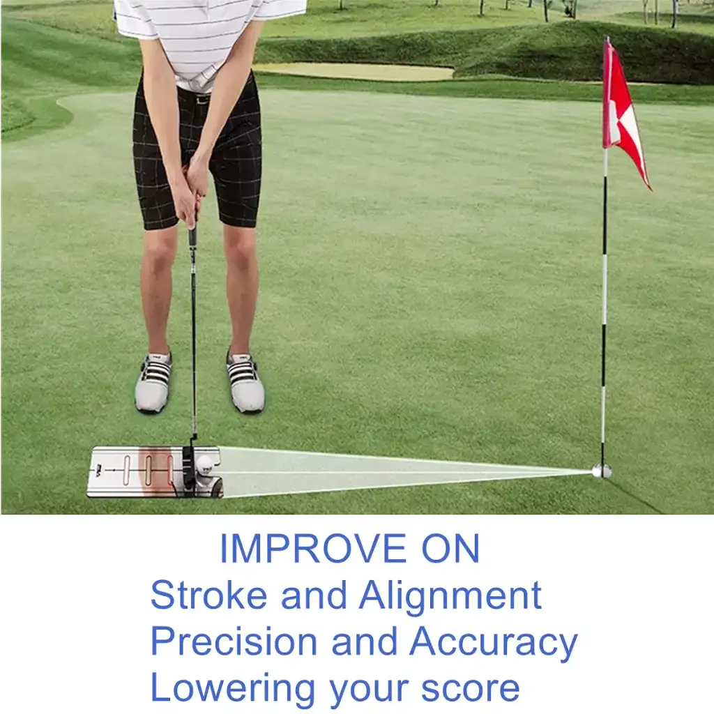Upgrade Golf Putting Mirror, Portable Putting Aid, Professional Golf Training Equipment — Eeokoka