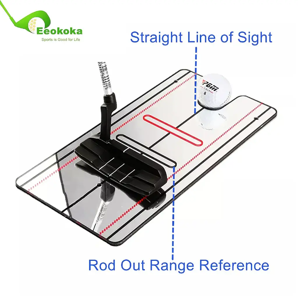 Upgrade Golf Putting Mirror, Portable Putting Aid, Professional Golf Training Equipment — Golf