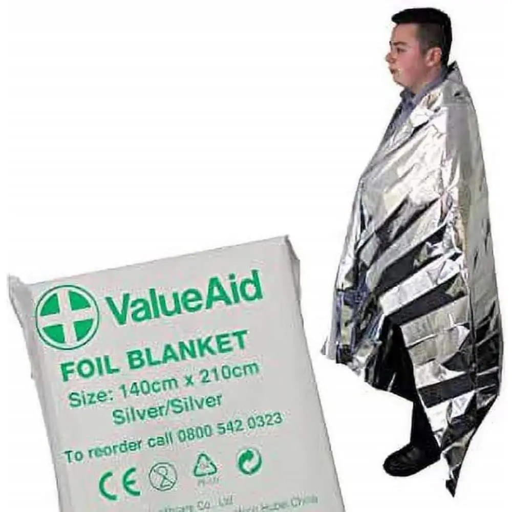 Value Aid Adults Foil Blanket - Single 1