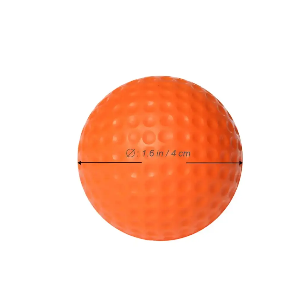 VANZACK Practice Golf Balls Flexible Practice Balls PU Golfballs Indoor Outdoor Training — pack of 6