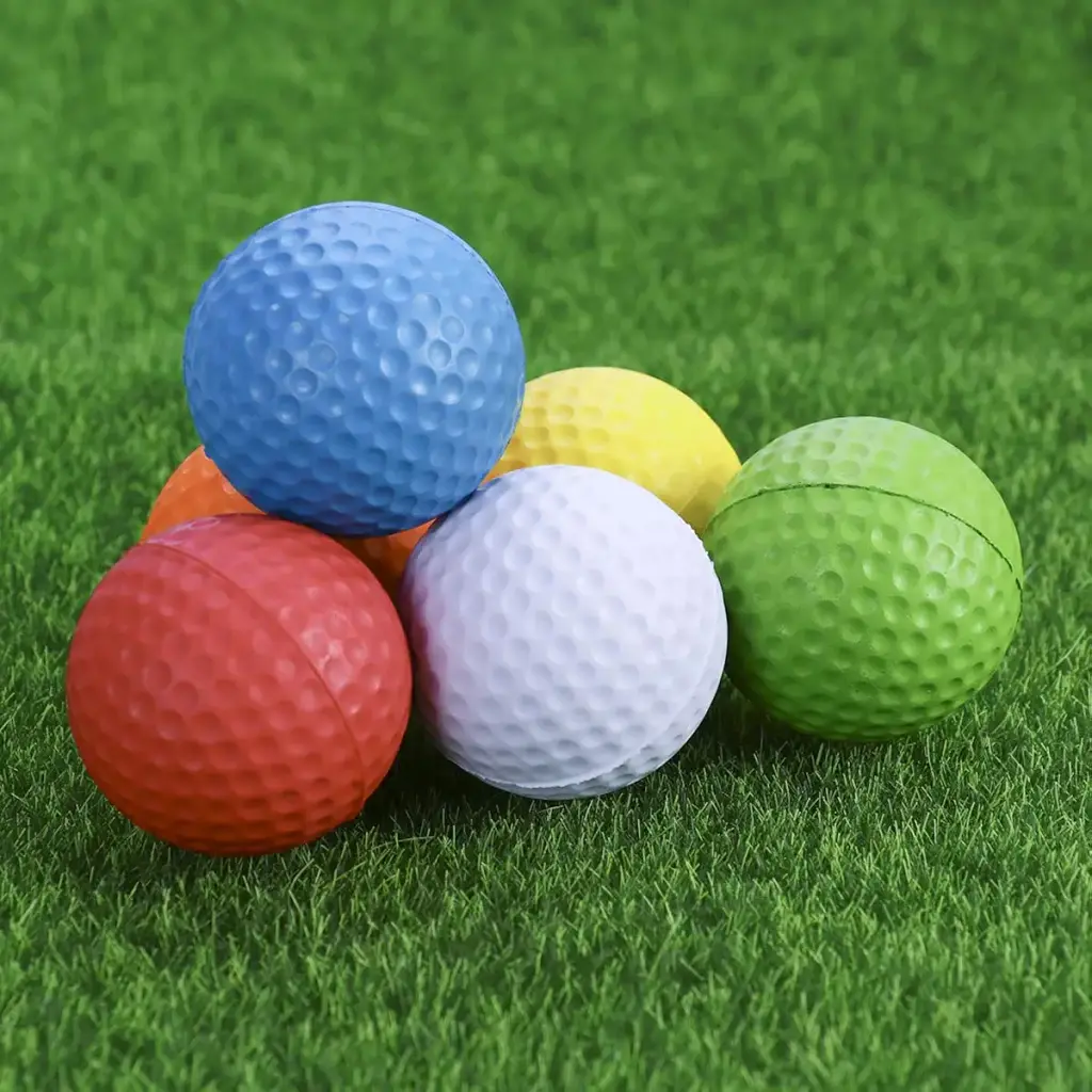VANZACK Practice Golf Balls Flexible Practice Balls PU Golfballs Indoor Outdoor Training — Golf