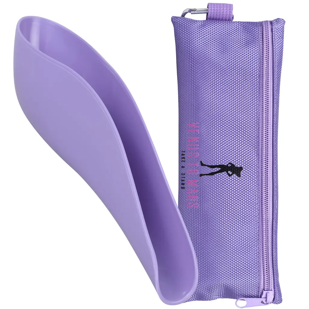VENUS TO MARS Female Urinal | Female Urination Device | Womens Pee Funnel for Camping - Car - Travel - Festivals - Porta Potty - Outdoor Activities Purple