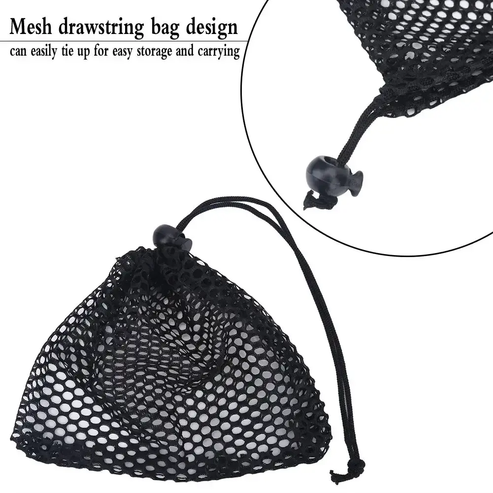 VGEBY1 Golf Ball Bag,Washable Golf Mesh Drawstring Pouch with 3 Sizes for Golf Accessory — VGEBY1
