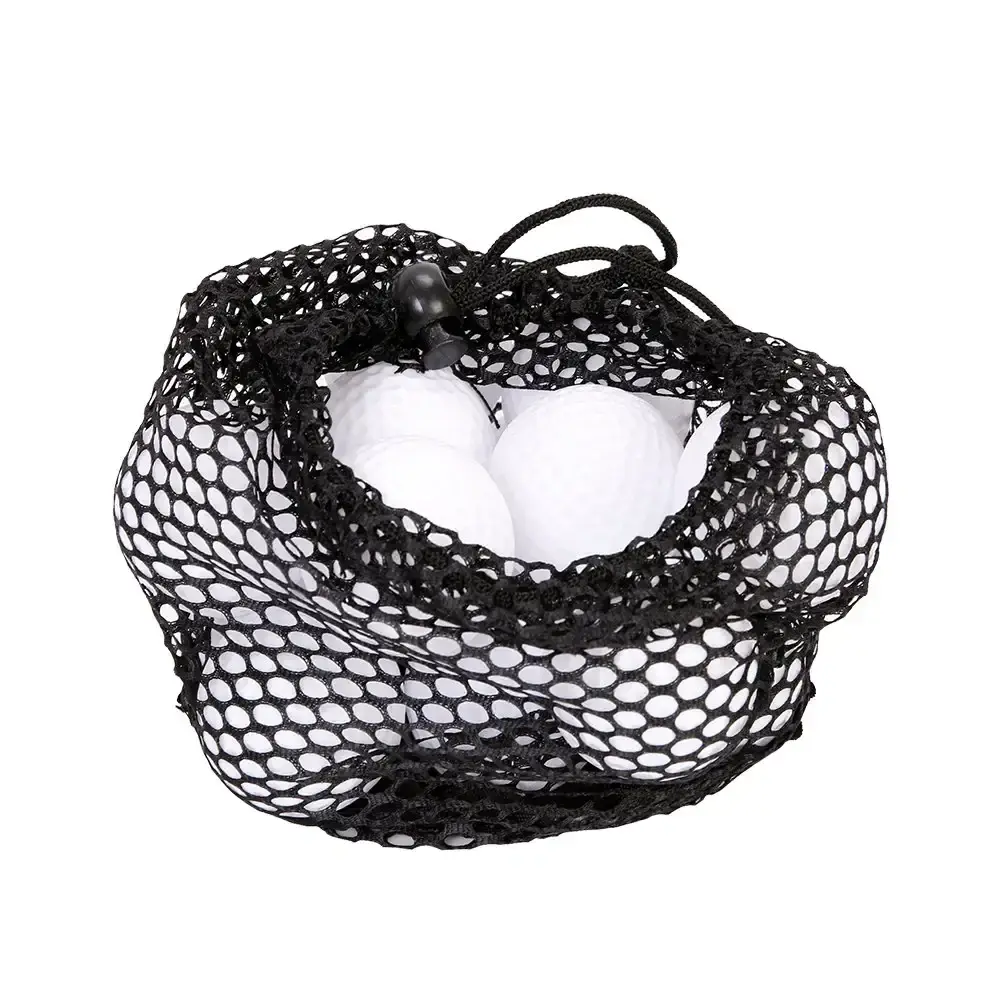 VGEBY1 Golf Ball Bag,Washable Golf Mesh Drawstring Pouch with 3 Sizes for Golf Accessory — VGEBY1