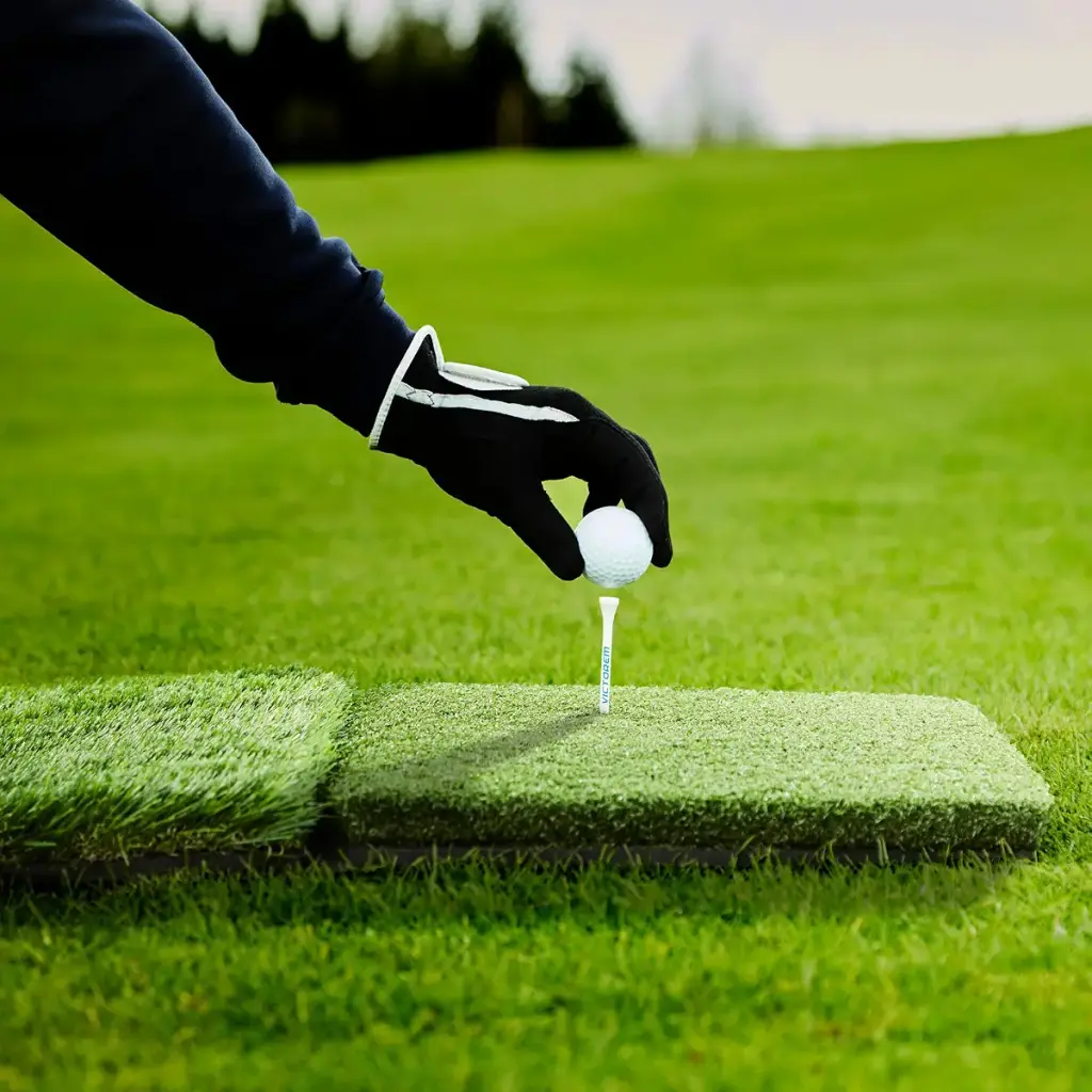 Victorem Golf Mat for Backyard - 17x39 Inch Unfolded, Durable Turf Mat for Indoor or — pack of 50