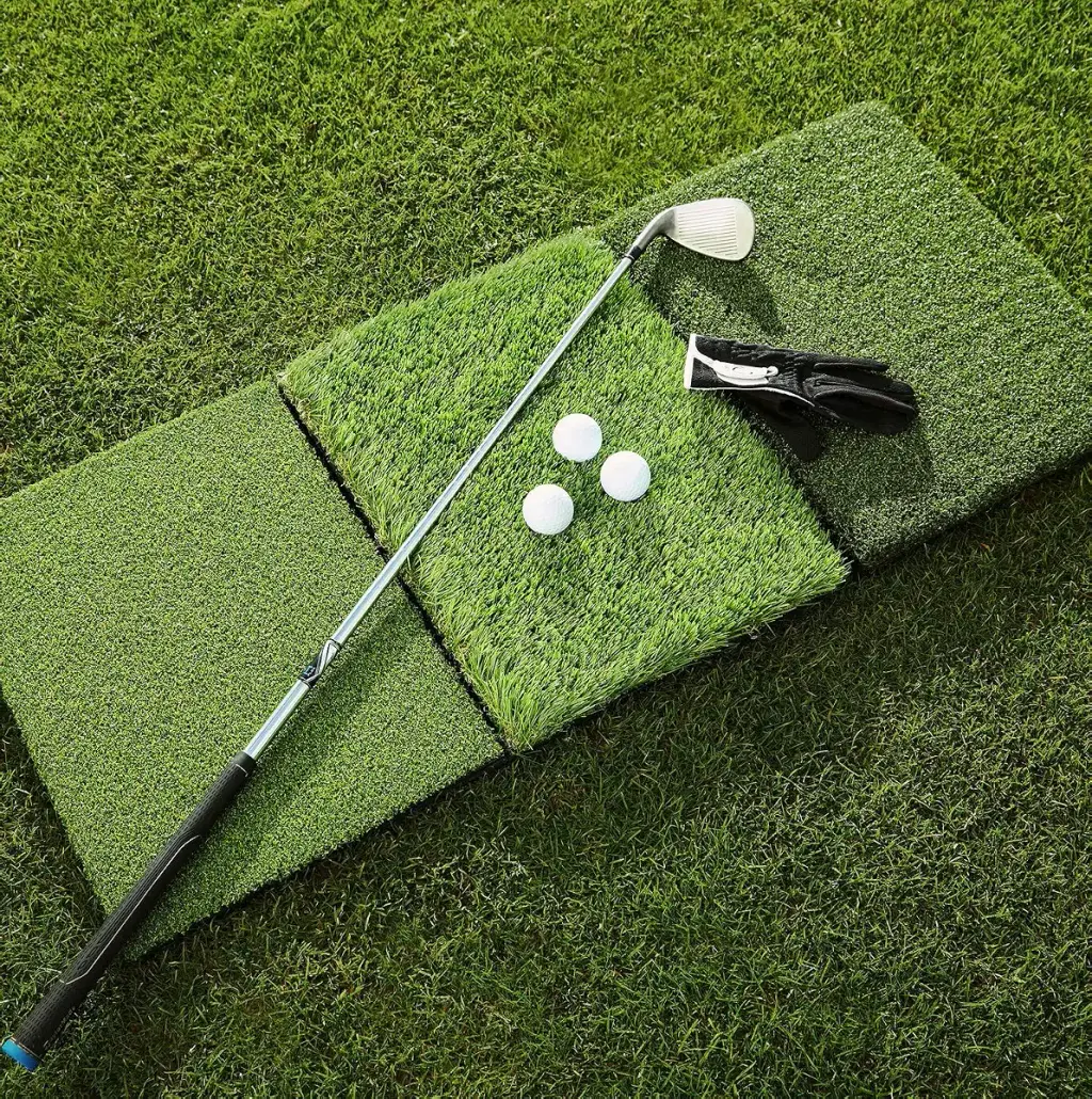 Victorem Golf Mat for Backyard - 17x39 Inch Unfolded, Durable Turf Mat for Indoor or — Victorem