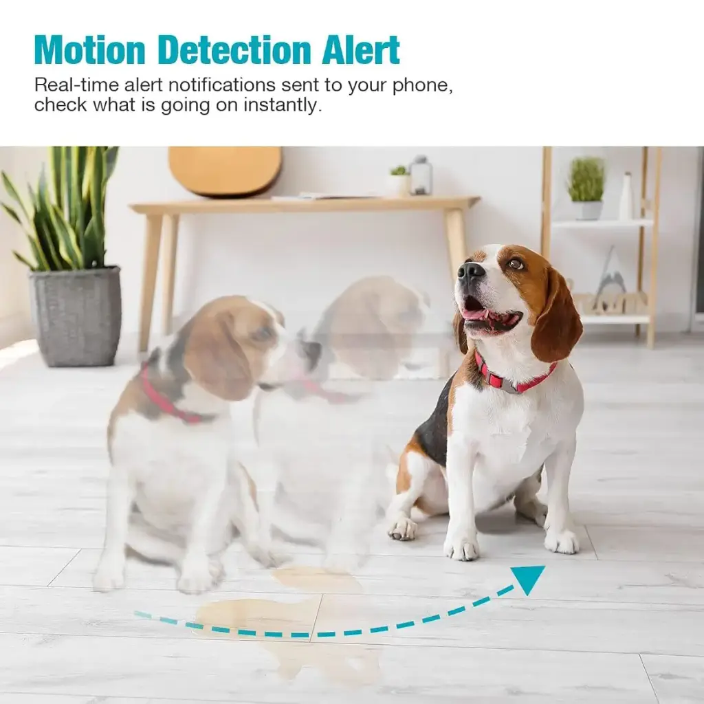 Vimtag Indoor Pet Camera 2.5K HD Dog Cameras with Phone App 360 Pan/Tilt Two-Way Audio — Pet