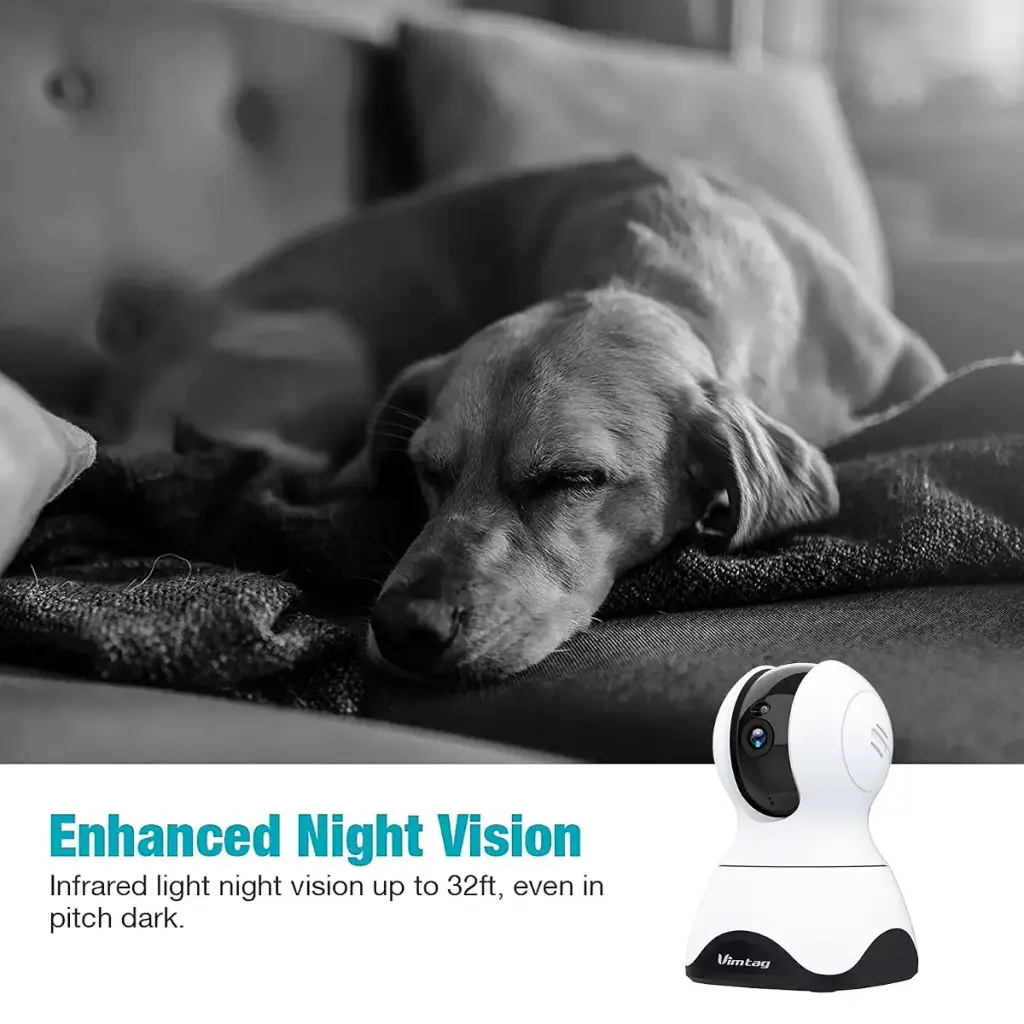 Vimtag Indoor Pet Camera 2.5K HD Dog Cameras with Phone App 360 Pan/Tilt Two-Way Audio — Vimtag