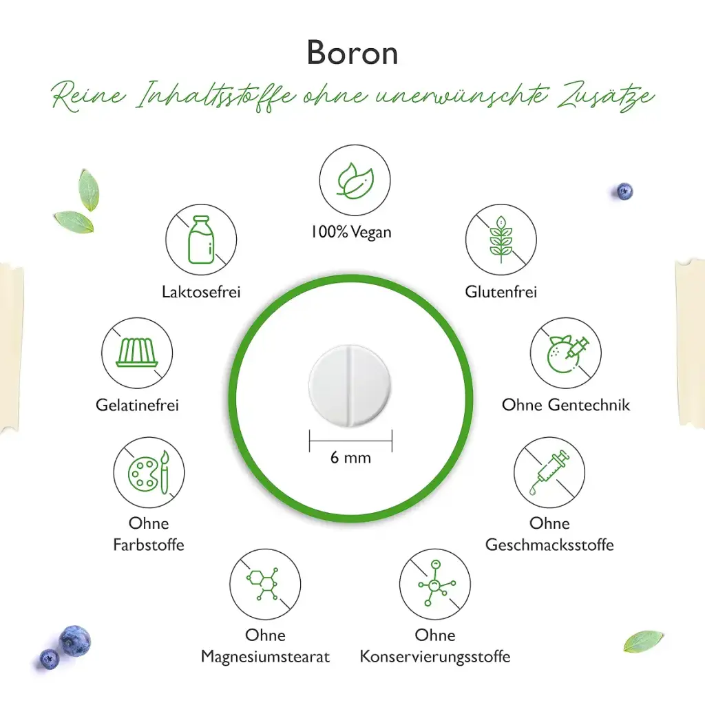 Vit4ever Boron - 3 mg pure boron per tablet - 365 tablets in the annual supply — Tablets